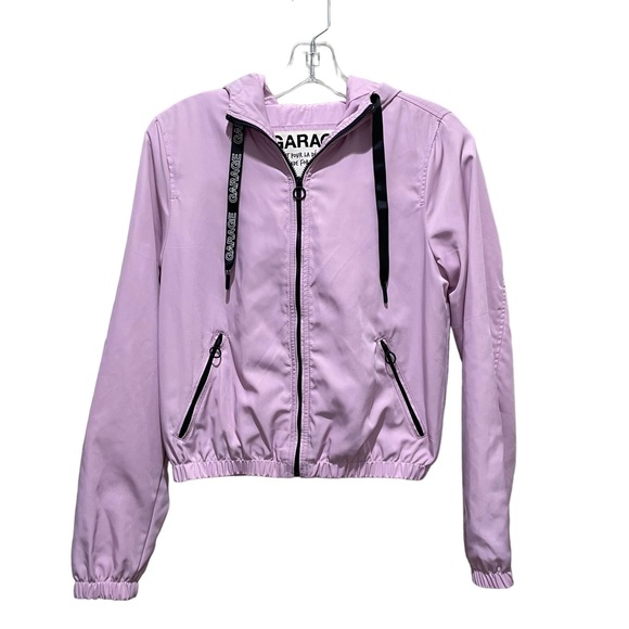 Garage Jackets & Blazers - Garage Windbreaker Zip Up Jack Size XS Pastel Pink Purple